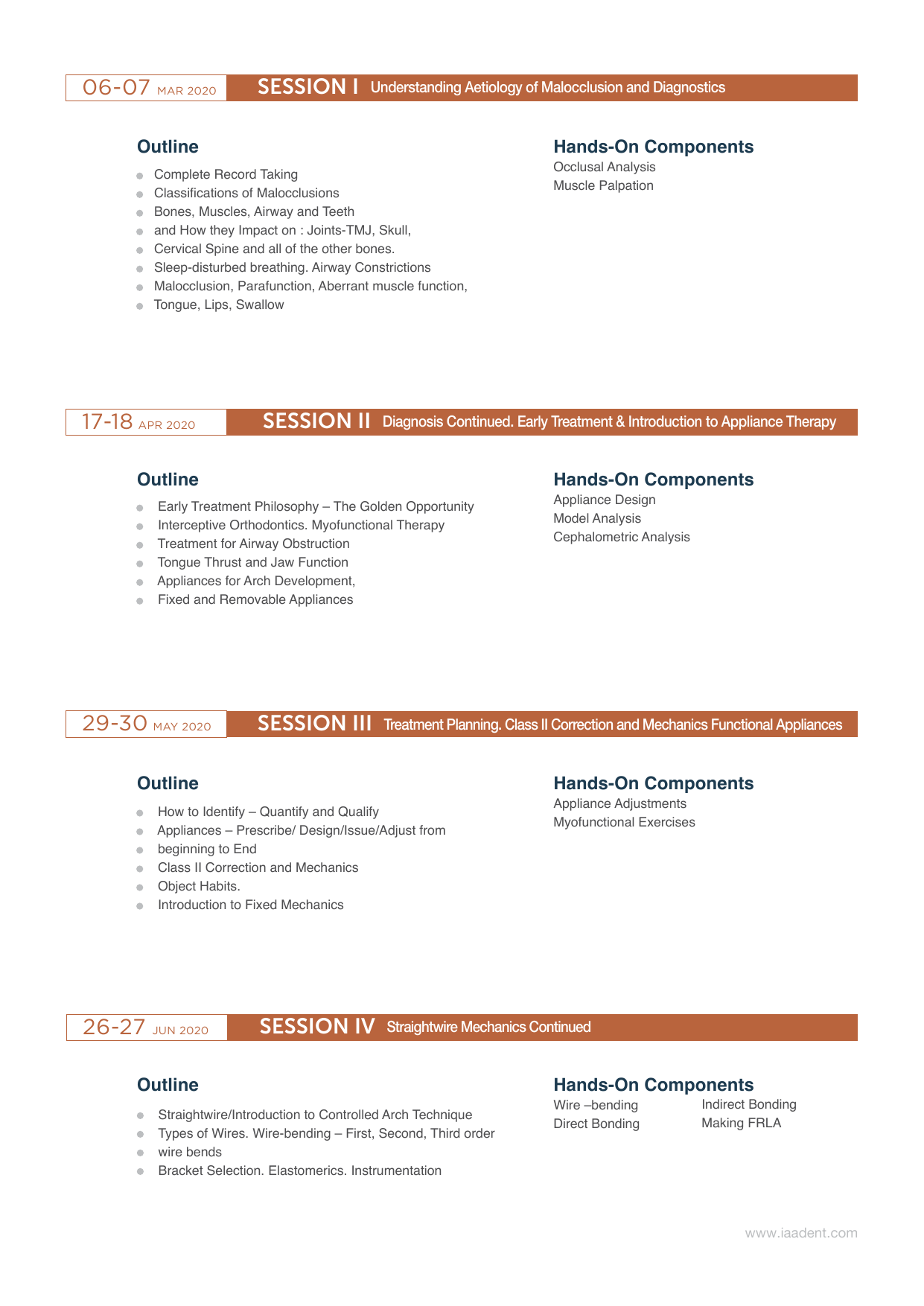 2020-2021 Comprehensive Orthodontic Course Seminar-2